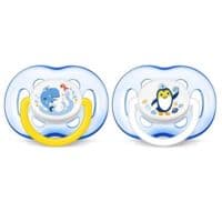 Avent Sucette Silicone +18Mois Décor Garçon B/2 - Philips Avent