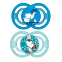 Mam Perfect Sucette Anatomique Silicone +6Mois Nuit B/2 - Mam Baby France