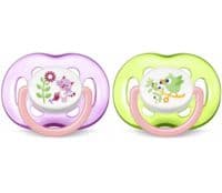 Avent Sucette Silicone +18Mois Décor Fille B/2 - Philips Avent