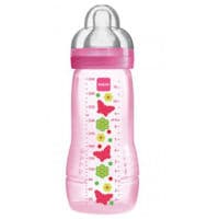 Mam Biberon Easy Active 2Ème Âge +6Mois 330Ml - Rose Fonce - Mam Baby France