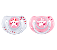 Avent Sucette Nuit Silicone 6-18 Mois Rose B/2 - Philips Avent