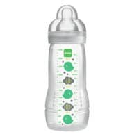 Mam Biberon Easy Active 2Ème Âge +6Mois 330Ml - Blanc