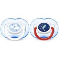 Avent Sucette Silicone +18Mois Nuage/Fusée B/2