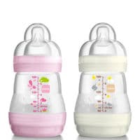 Mam Biberon Easy Start Anti-Colique 160 Ml Lot de 2_Rose & Beige Clair - Mam Baby France