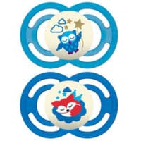 Mam Perfect Sucette Anatomique Silicone +18Mois Nuit B/2 - Mam Baby France