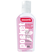 Assanis Pocket Parfumés Gel Antibactérien Mains Amande 80Ml