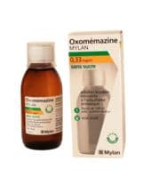 Oxomemazine Mylan 0,33 Mg/Ml Sans Sucre, Solution Buvable Édulcorée à l'Acésulfame Potassiqueoxomémazine - 1 Flacon(S) en Verre Brun de 150 Ml Avec Gobelet(S) Doseur(S) Polypropylène