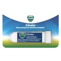 Vicks Inhaler, Tampon Imprégné pour Inhalation Par Fumigationcamphre + Lévomenthol
