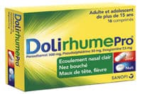 Dolirhumepro Paracetamol, Pseudoephedrine et Doxylamine, Comprimé - Doliprane
