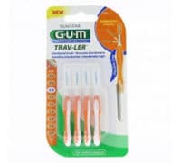 Gum Trav - Ler, 0,9 Mm, Manche Orange , Blister 4 - Gum Sunstar France