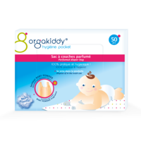 Orgakiddy Sac à Couches Parfumé Talc Bébé B/50