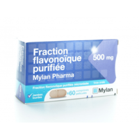 Fraction Flavonoique Purifiee Mylan Pharma 500 Mg, Comprimé Pelliculé