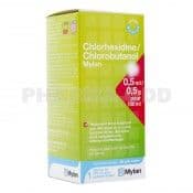 Chlorhexidine/Chlorobutanol Mylan 0,5 Ml/0,5 G pour 100 Ml, Solution pour Bain de Bouche en Flacon - 1 Flacon(S) de 90 Ml Avec Gobelet(S) Doseur(S)