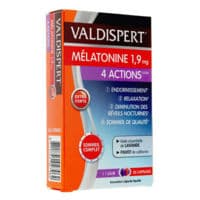 Valdispert Melatonine 1,9 Mg 4 Actions Comprimés B/30