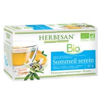 Herbesan Infusion Bio Tisane Sommeil Serein 20 Sachets