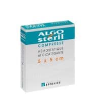 Algosteril Compresse, 5 Cm X 5 Cm , Bt 10 - Les Laboratoires Brothier
