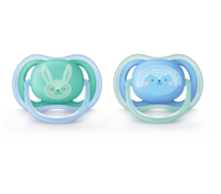 Avent Sucette Silicone 6-18 Mois Lapin B/2