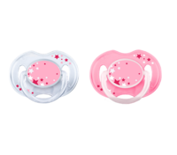 Avent Sucette Silicone 0-6 Mois Rose B/2 - Philips Avent