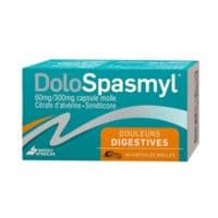 Dolospasmyl 60 Mg/300 Mg Caps Molle Plq Pvc/Alu/40Alvérine Citrate ; Siméticone - Mayoly Spindler