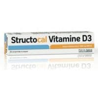 Structocal Vitamine D3 1000 Mg/880 Ui, Comprimé à Croquercalcium + Cholécalciférol - 1 Pilulier(S) Polypropylène de 30 Comprimé(S)