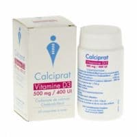 Calciprat Vitamine D3 500 Mg/400 Ui, Comprimé à Sucercalcium + Cholécalciférol - 1 Flacon(S) Polyéthylène de 60 Comprimé(S)
