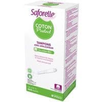 Saforelle Coton Protect Tampon Avec Applicateur Super B/14