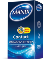 Manix Contact Préservatif Avec Réservoir Lubrifiés B/28