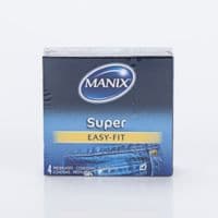 Manix Super Préservatif Avec Réservoir Lubrifiés B/4 (Carton)
