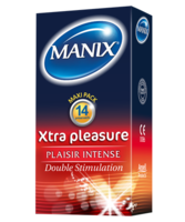 Manix Xtra Pleasure Préservatif Avec Réservoir Lubrifiés B/14