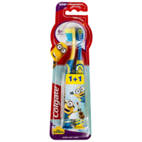 Colgate Brosse à Dents à Pile Enfant Minions Blister/2