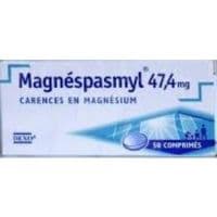 Magnespasmyl 47,4 Mg, Comprimé Pelliculémagnésium - 5 Plaquette(S) Thermoformée(S) Pvc Aluminium de 10 Comprimé(S)