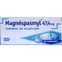 Magnespasmyl 47,4 Mg, Comprimé Pelliculémagnésium - 5 Plaquette(S) Thermoformée(S) Pvc Aluminium de 10 Comprimé(S)
