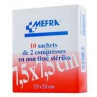 Mefra, 7,5 Cm X 7,5 Cm, Sachet de 2, 25 Sachets, Boîte 50 - 3M France