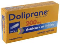 Doliprane 200 Mg Suppositoires 2Plq/5 (10)Paracétamol