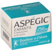 Aspegic Enfants 250, Poudre pour Solution Buvable en Sachet-Doseacide Acétylsalicylique