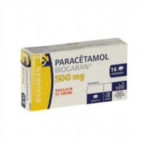 Paracetamol Biogaran 500 Mg, Comprimé Plq/16Paracétamol - Plaquette(S) Thermoformée(S) Pvc-Aluminium de 16 Comprimé(S)