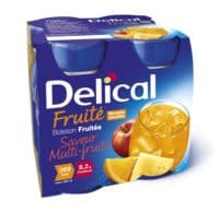 Delical Boisson Fruitee Nutriment Multi Fruits 4Bouteilles/200Ml