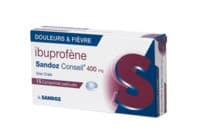 Ibuprofene Sandoz Conseil 400 Mg, Comprimé Pelliculéibuprofène - Plaquette(S) Thermoformée(S) Aluminium Pvc de 15 Comprimé(S)