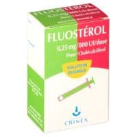 Fluosterol 0,25 Mg/800 U.I./Dose, Solution Buvablecholécalciférol + Fluor - 1 Flacon(S) Polyéthylène Haute Densité (Pehd) Avec Seringue(S) pour Administration Orale Polystyrène de 22,5 Ml