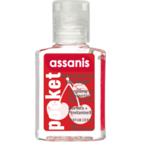 Assanis Pocket Parfumés Gel Antibactérien Mains Cerise 20Ml