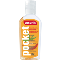 Assanis Pocket Parfumés Gel Antibactérien Mains Mangue 80Ml