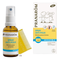 Pranarôm Aromapoux Bio Spray Anti-Poux 30Ml+Peigne - Pranarôm France