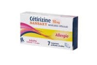 Cetirizine Ranbaxy Medication Officinale 10 Mg, Comprimé Pelliculé Sécablecétirizine Dichlorhydrate - Plaquette(S) Thermoformée(S) Aluminium de 7 Comprimé(S)