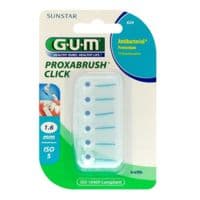 Gum Proxabrush Click, 1,6 Mm, Bleu , Blister 6 - Gum Sunstar France