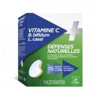 Nutrisanté Vitamine C+Probiotiques Comprimés à Croquer 2*T/12