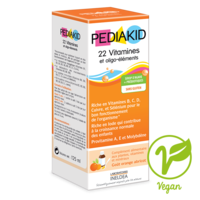 Pédiakid 22 Vitamines et Oligo-Eléments Sirop Abricot Orange 250Ml