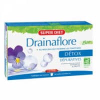 Drainaflore Bio Detox Ampoule, Bt 20 - Super Diet