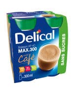 DELICAL MAX300 S/SUC CAFE 300ML X4