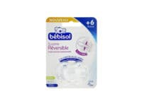 Bébisol Slim Sucette Réversible Physiologique Silicone Jour +6Mois Transparent T2 - Bebisol