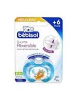 Bebisol Slim - Sucette Physiologique Silicone Jour +6Mois Bleu T2